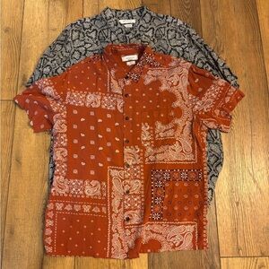 Lot of Two Men's Casual Shirts from Urban Outfitters